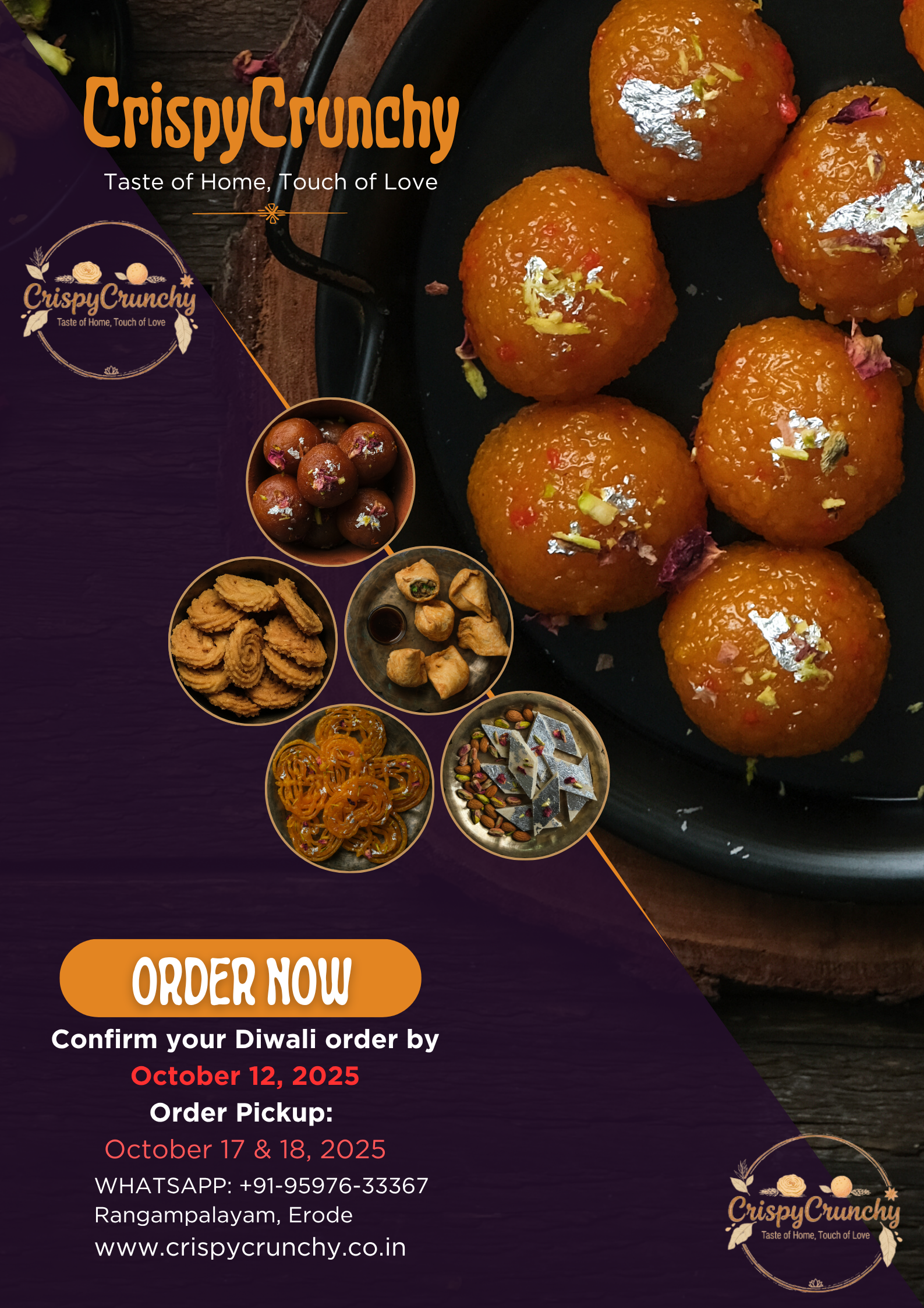 Homemade Indian Sweets Poster – CrispyCrunchy